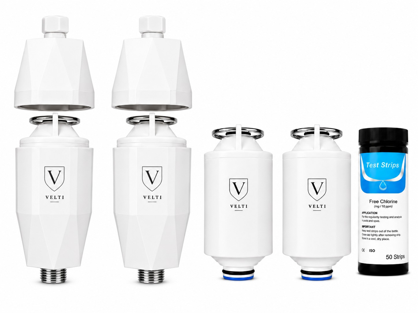 VELTI Diamond Bundle, 2 filters, 2 cartridges, test strips
